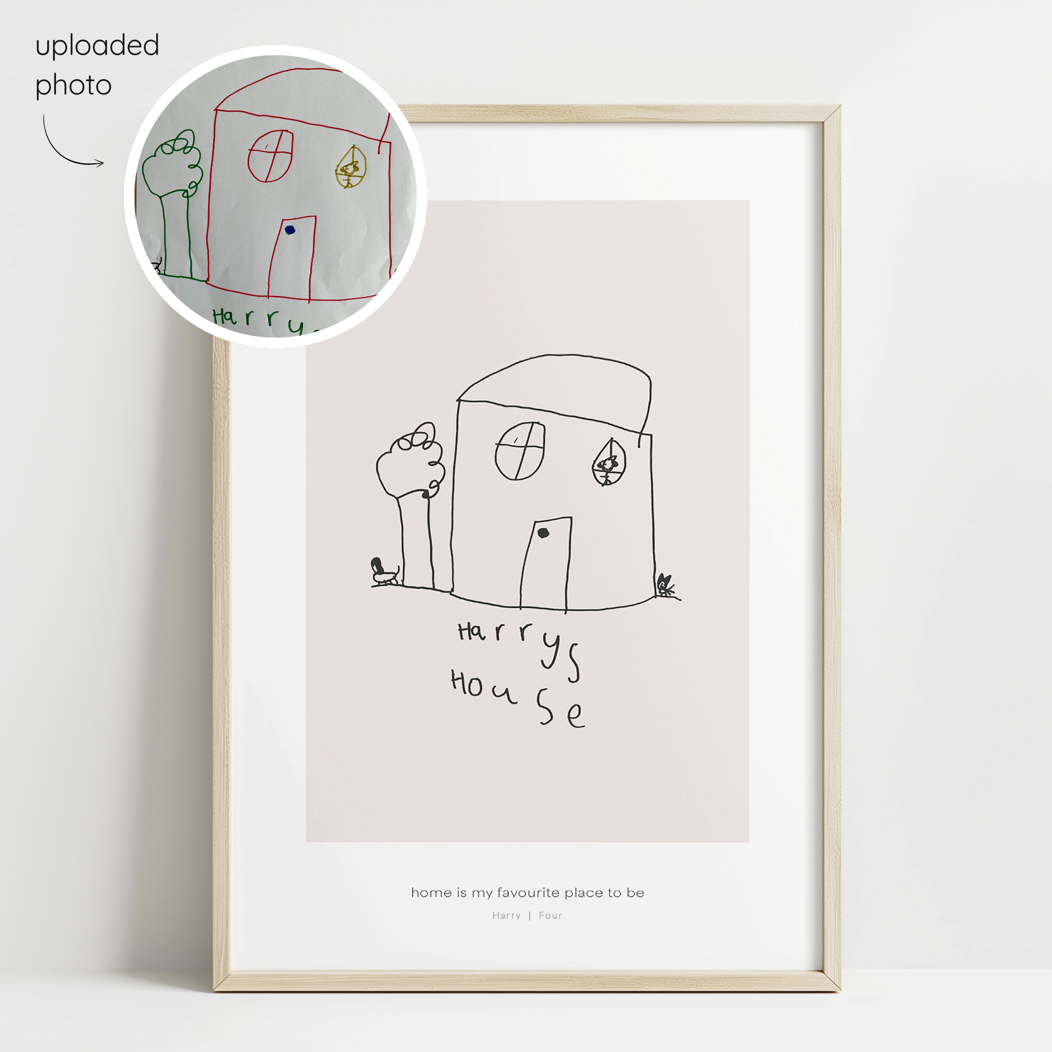 Sketchy Classic - Blush & Charcoal