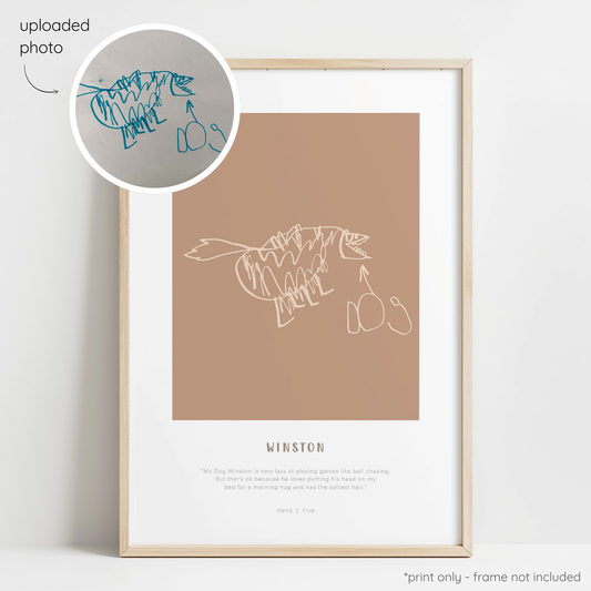 Sketchy Love Stories - Terracotta & Tan