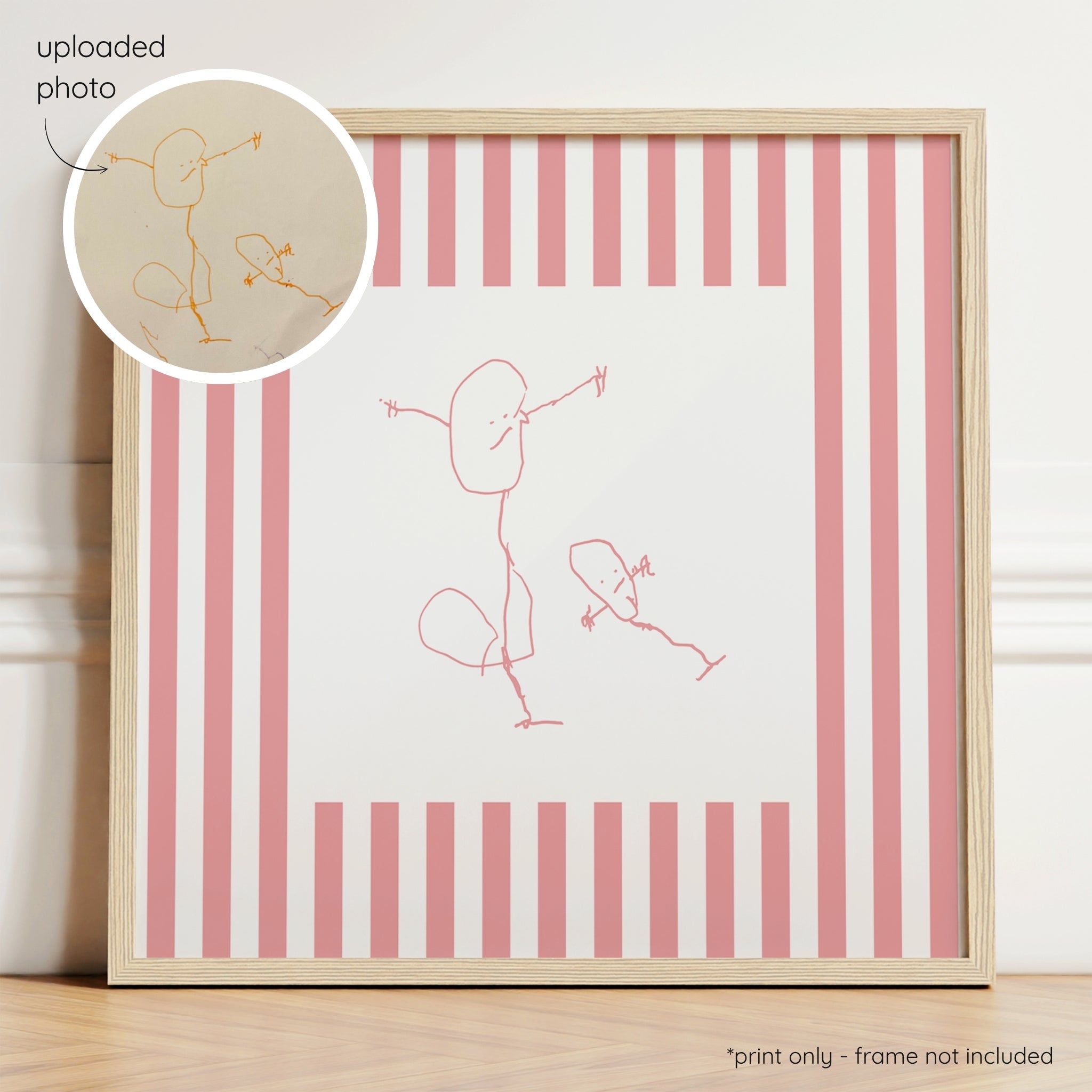 Sketchy Stripes - Blush & Berry