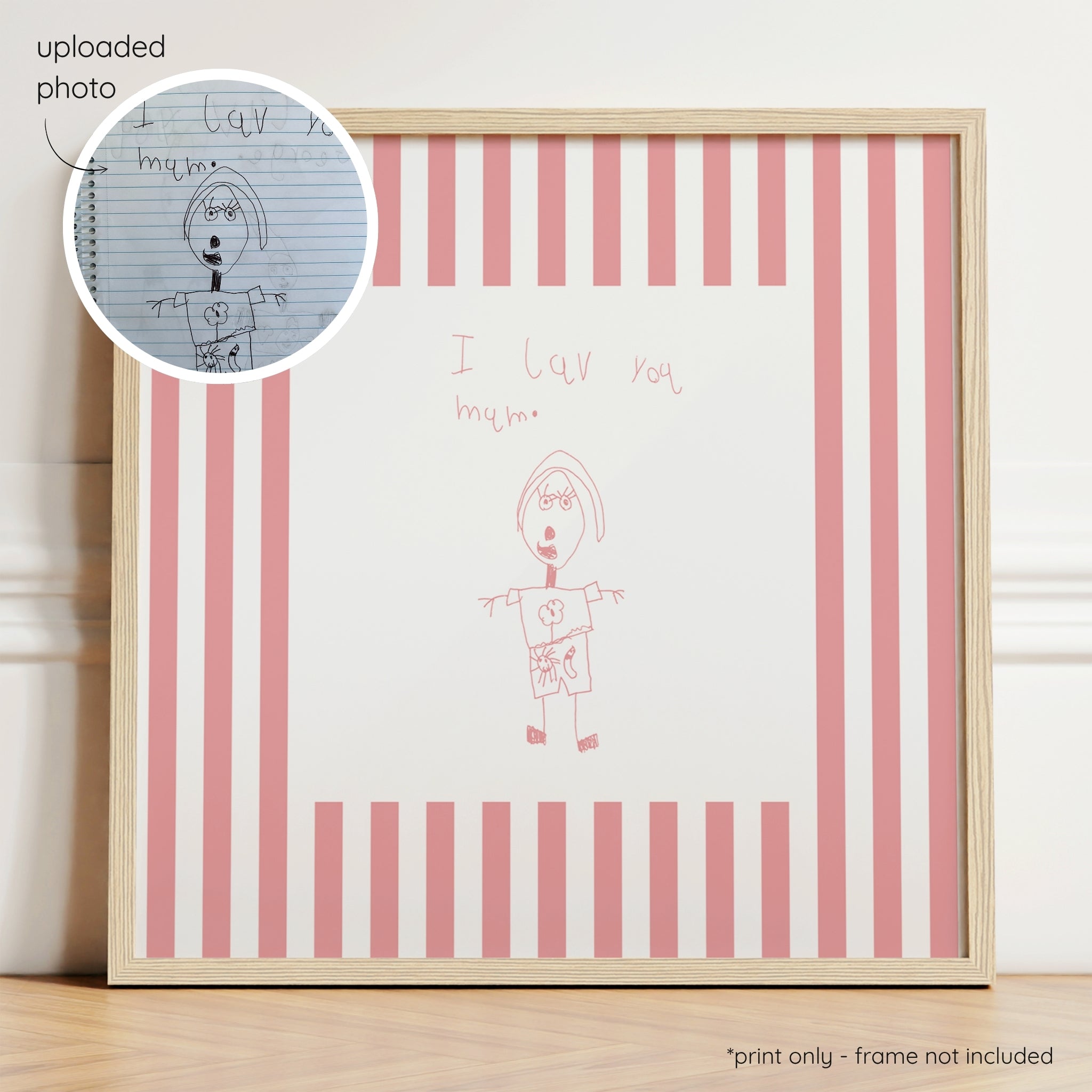 Sketchy Stripes - Blush & Berry