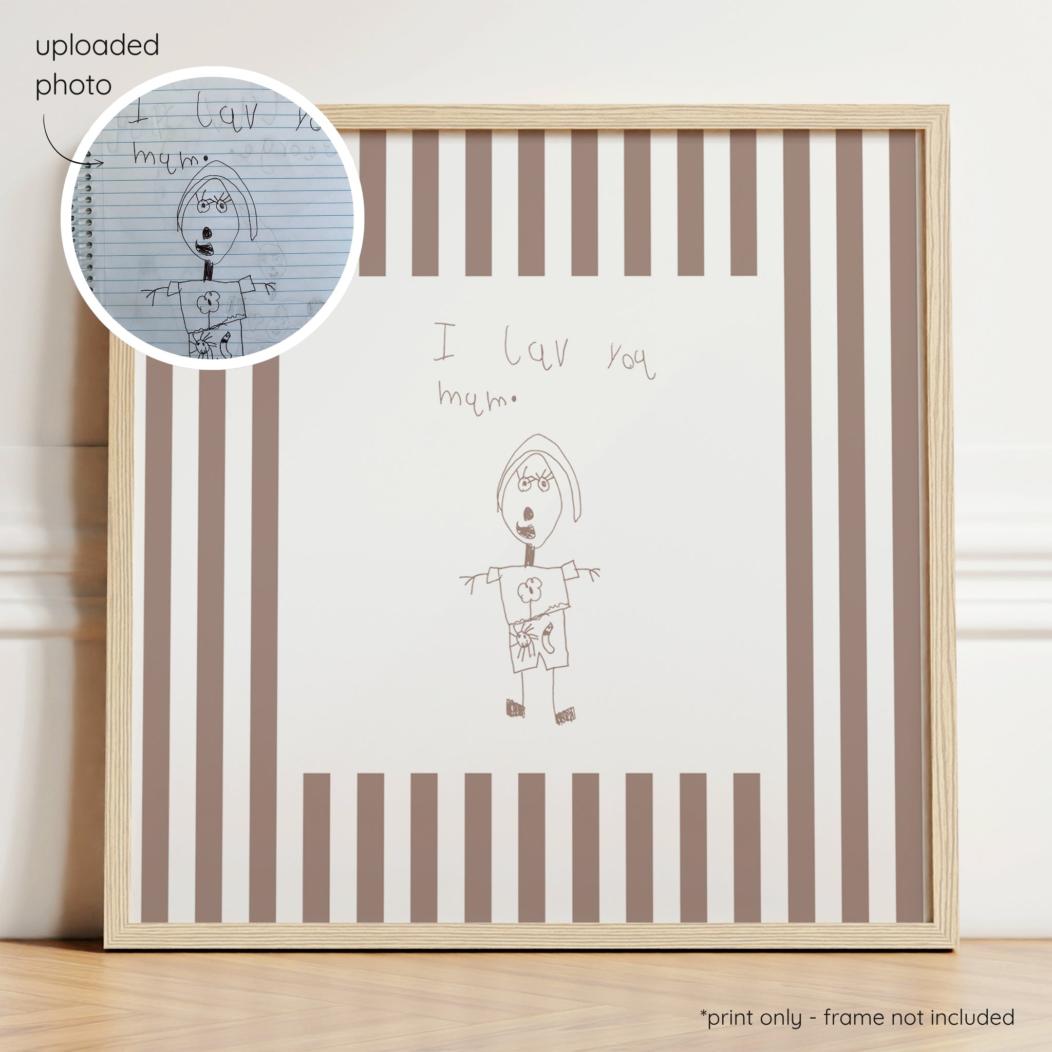 Sketchy Stripes - Cocoa & Milk