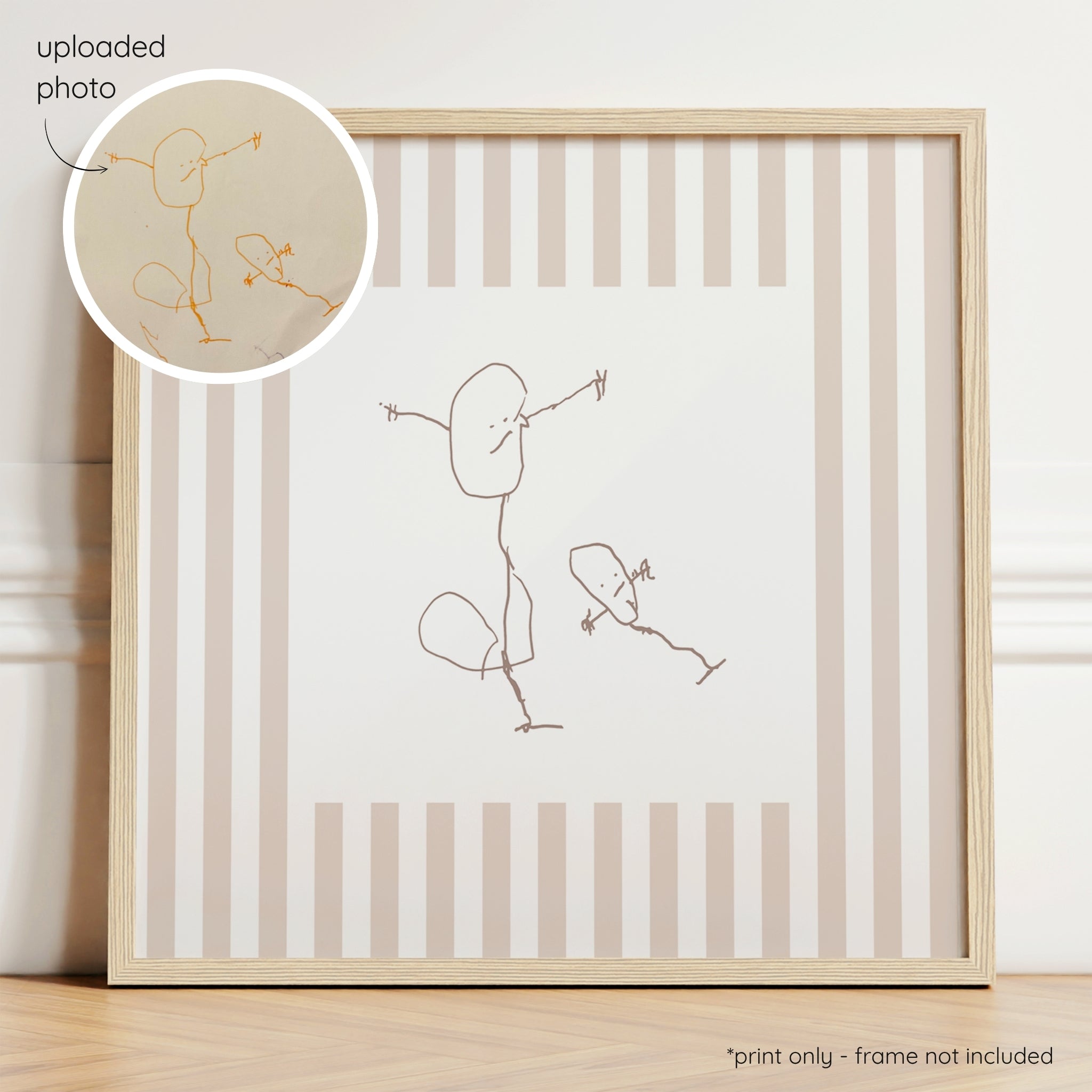 Sketchy Stripes - Mushroom & Mocha