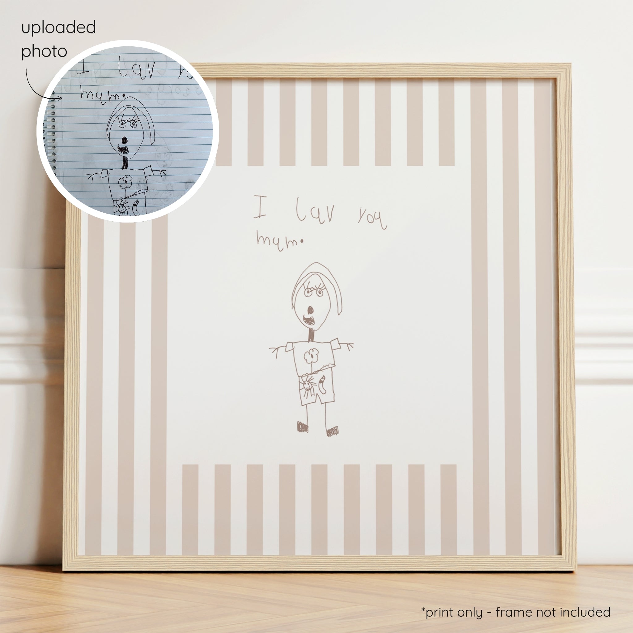 Sketchy Stripes - Mushroom & Mocha