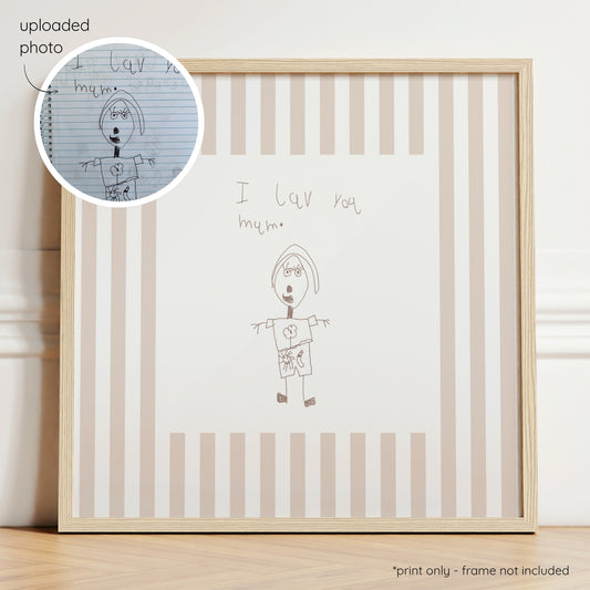 Sketchy Stripes - Mushroom & Mocha