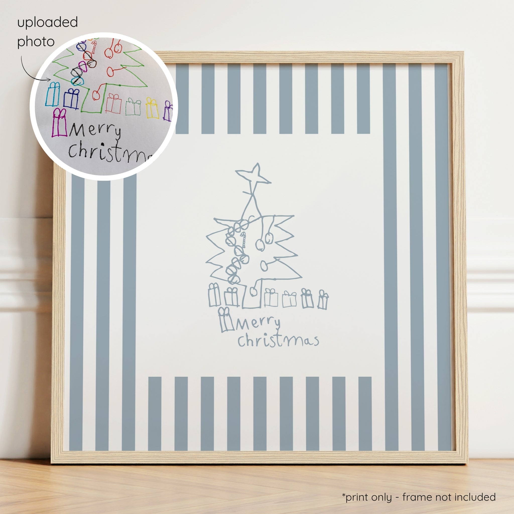 Sketchy Stripes - Ocean & Foam