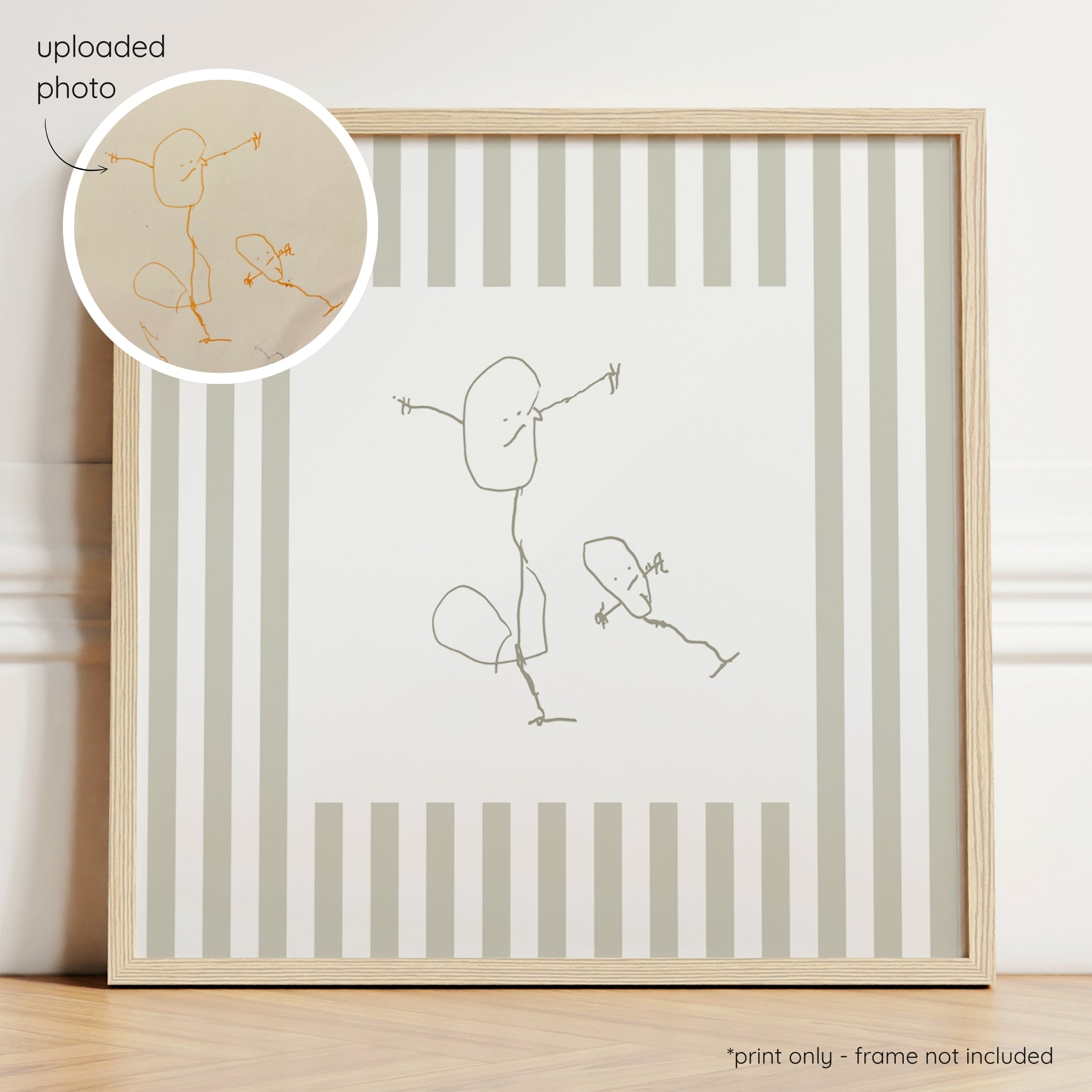 Sketchy Stripes - Sage & Olive