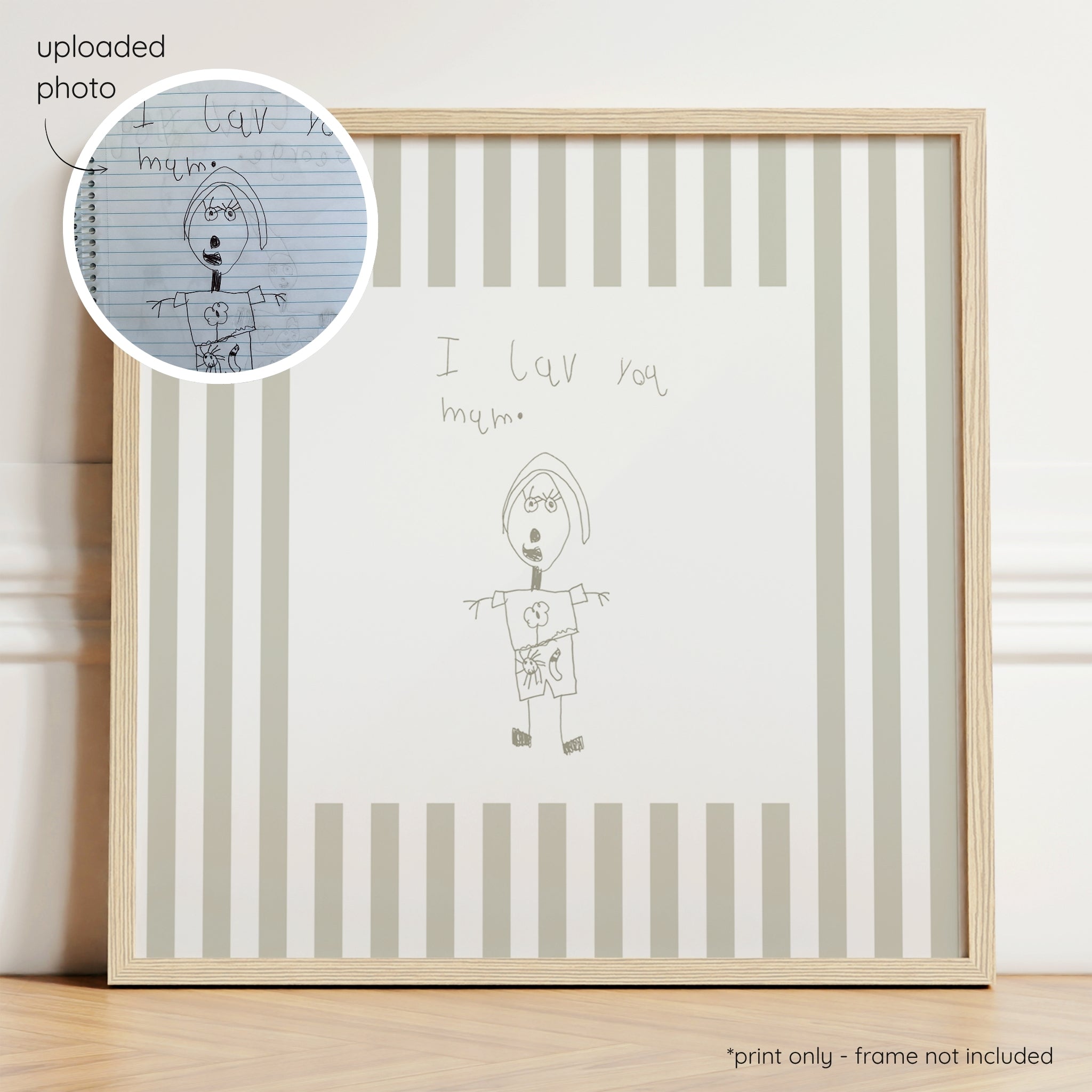 Sketchy Stripes - Sage & Olive