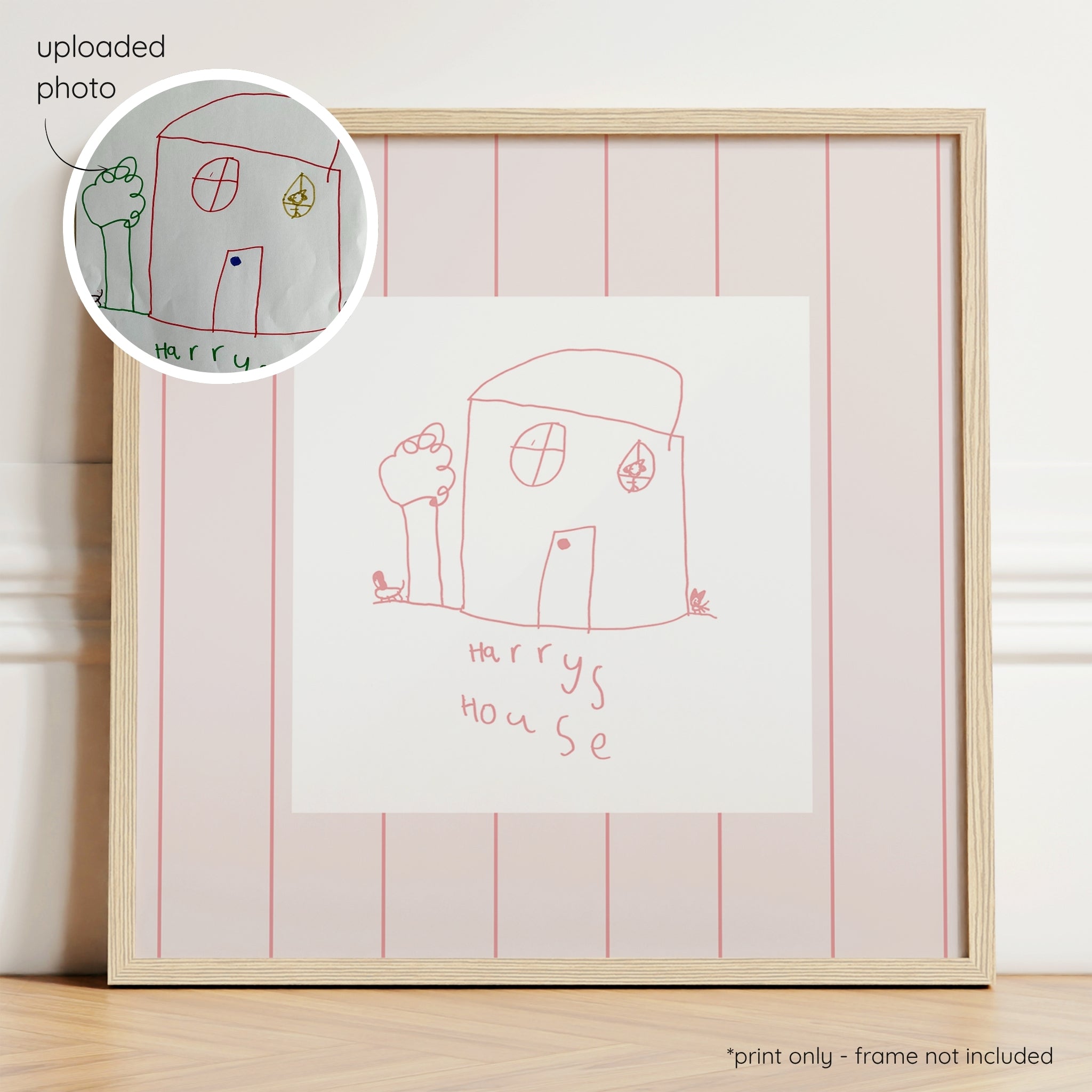 Sketchy Pin Stripes - Blush & Berry