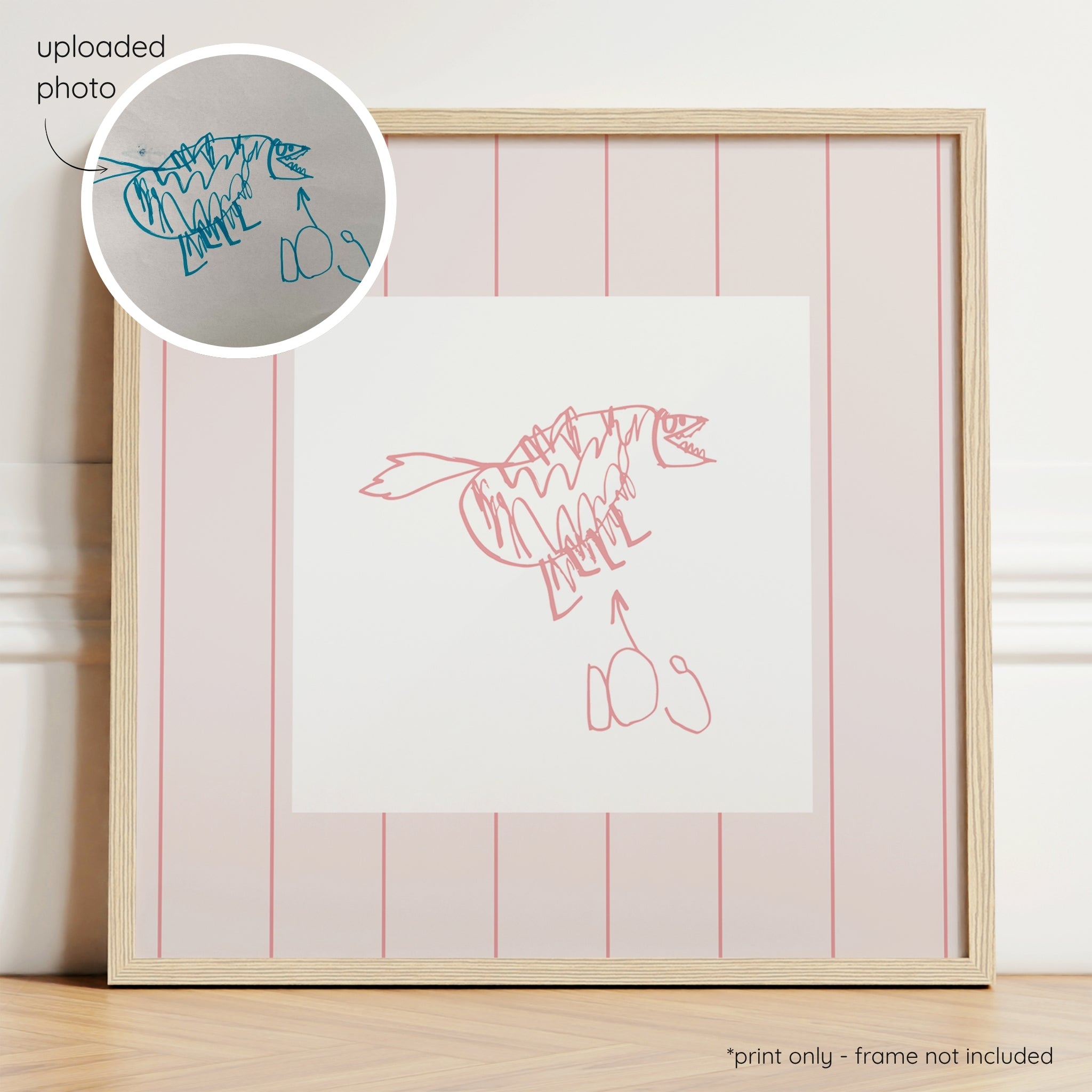 Sketchy Pin Stripes - Blush & Berry