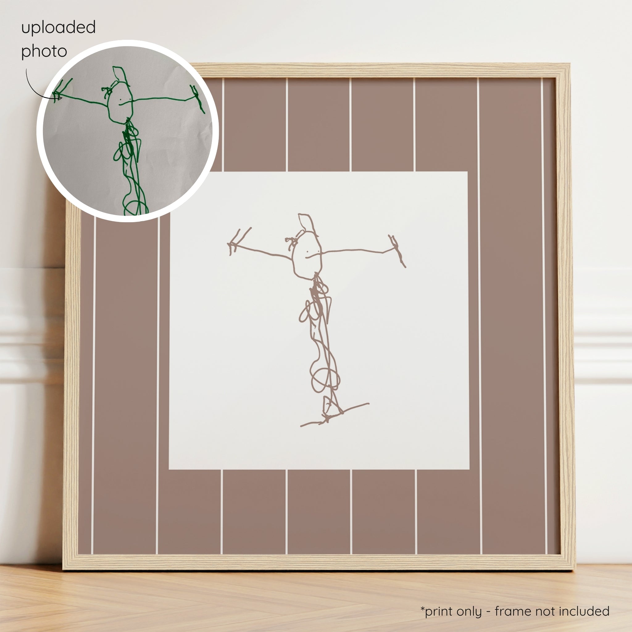 Sketchy Pin Stripes - Cocoa & Milk