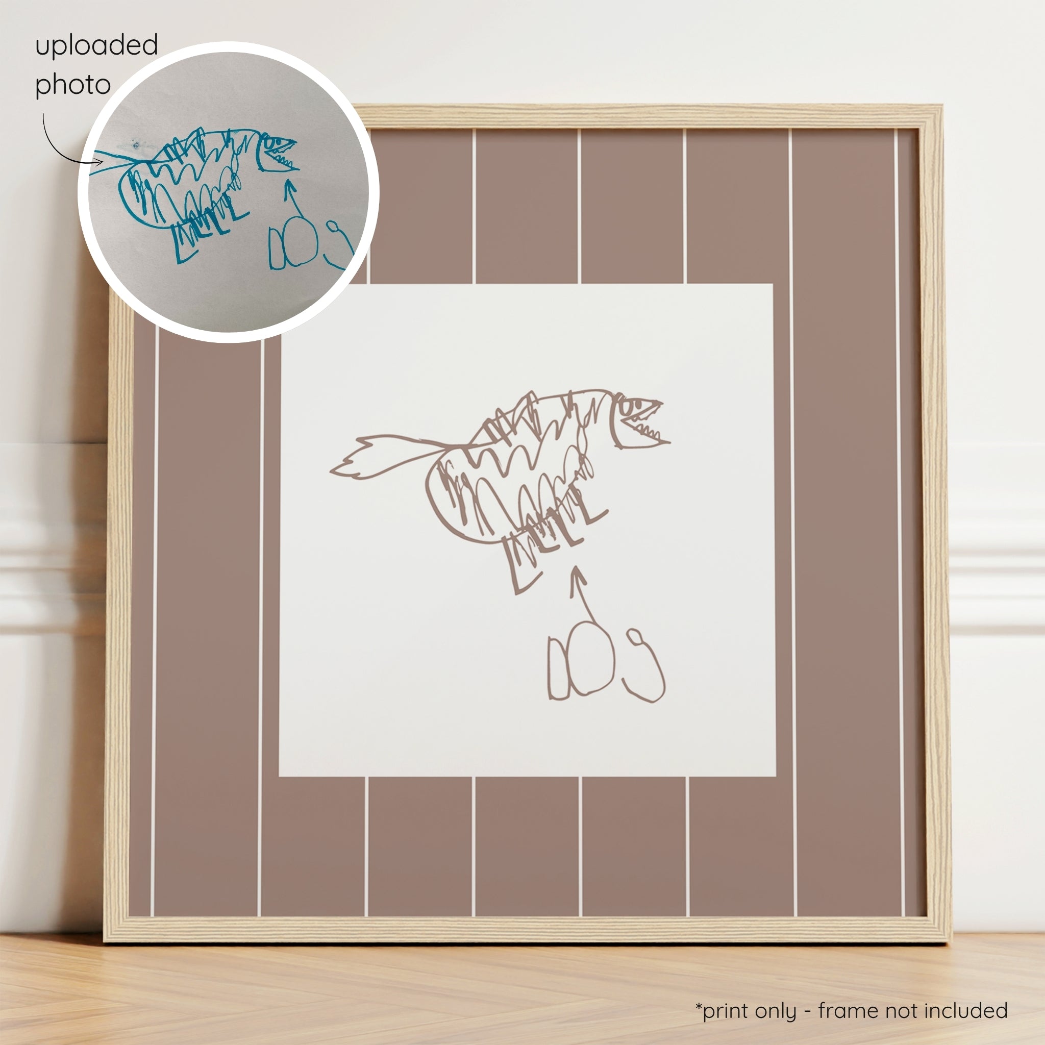 Sketchy Pin Stripes - Cocoa & Milk